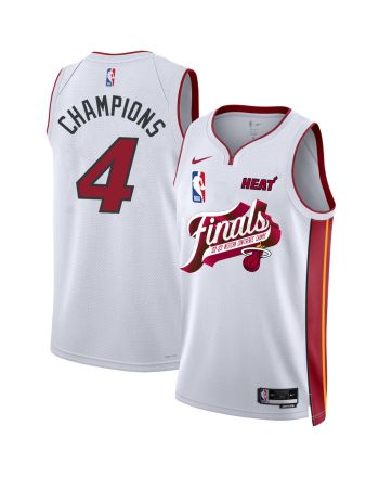 Miami Heat Champions Of The Finals Western Conference 2023 Swingman Jersey - White