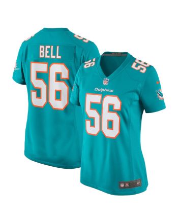 Quinton Bell 56 Miami Dolphins Game Women Jersey - Aqua