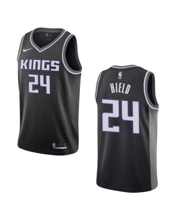 Men's Sacramento Kings 24 Buddy Hield Statement Swingman Jersey - Black