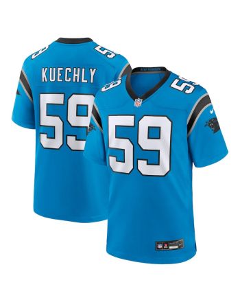 Luke Kuechly 59 Carolina Panthers Men Retired Game Jersey - Blue