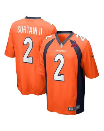 Pat Surtain II 2 Denver Broncos 2024 Pro Bowl Patch Game Men Jersey - Orange