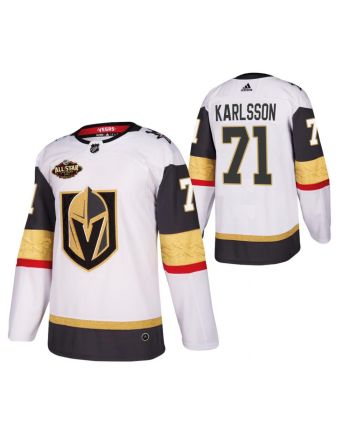 Men Vegas Golden Knights 71 William Karlsson 2023 All-Star White Jersey Away Jersey