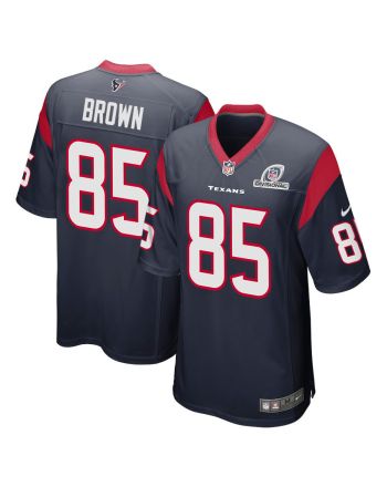 Noah Brown 85 Houston Texans 2024 Divisional Patch Game Men Jersey - Navy