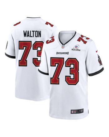 Brandon Walton 73 Tampa Bay Buccaneers 2023 Playoffs Patch Game Men Jersey - White