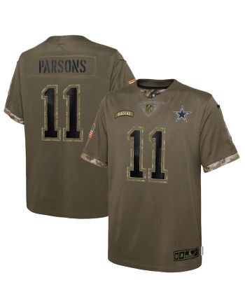 Micah Parsons Dallas Cowboys 2022 Salute To Service Player Limited Jersey - Olive