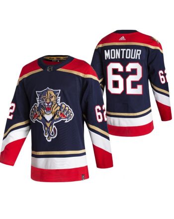 Florida Panthers Brandon Montour 62 2023 Reverse Retro Special Edition Jersey Men Navy Jersey