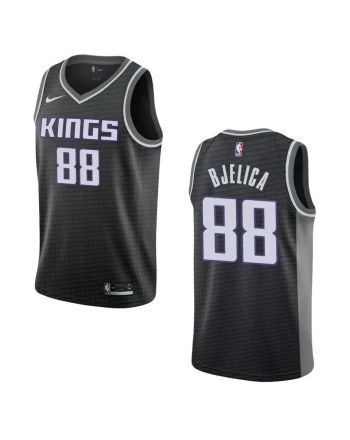 Men's Sacramento Kings 88 Nemanja Bjelica Statement Swingman Jersey - Black