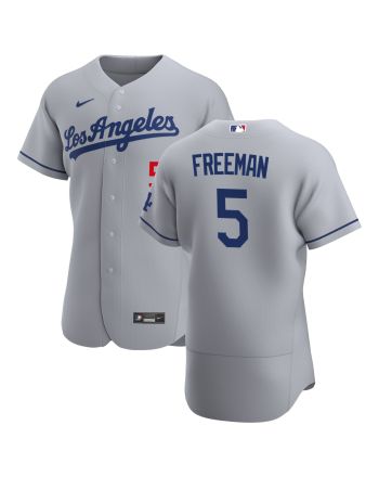 Freddie Freeman 5 Los Angeles Dodgers Away Player Men Jersey - Gray Jersey