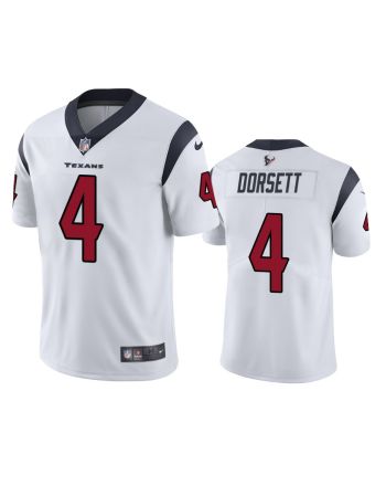 Houston Texans Phillip Dorsett 4 White Vapor Limited Jersey - Men's