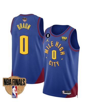 Christian Braun 0 Denver Nuggets Final Champions 2023 Swingman YOUTH Jersey - Blue