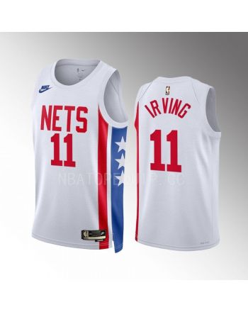 Kyrie Irving 11 2022-23 Brooklyn Nets White Classic Edition Men Jersey Swingman