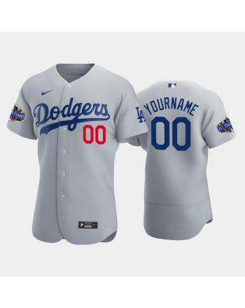 Los Angeles Dodgers Custom Alternate Gray 2022-23 All-Star Game Jersey