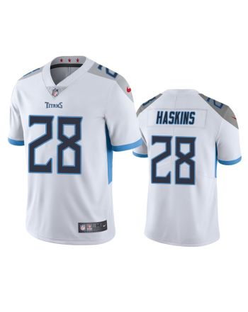 Tennessee Titans Hassan Haskins 28 White Vapor Limited Jersey