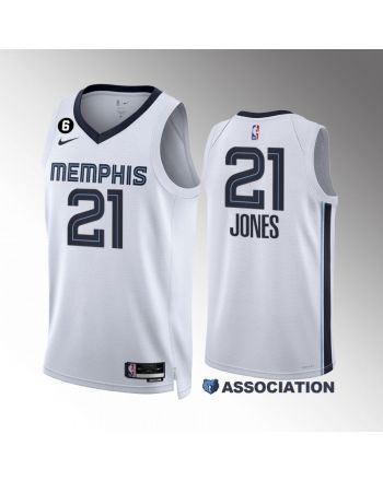 Tyus Jones 21 Memphis Grizzlies 2022-23 Association Edition White Jersey