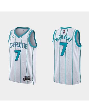 Charlotte Hornets Bryce McGowens 7 2022-23 Association Edition White Men Jersey Swingman