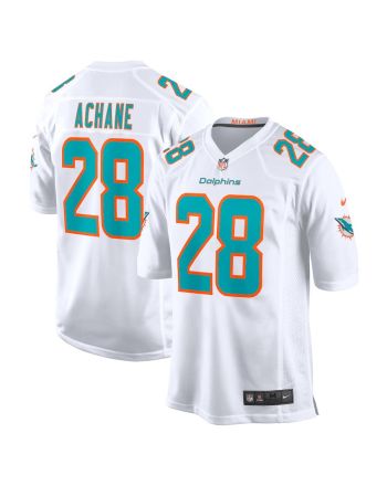 Devon Achane 28 Miami Dolphins Men Game Jersey - White