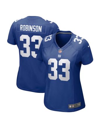 Aaron Robinson 33 New York Giants Women Game Jersey - Royal