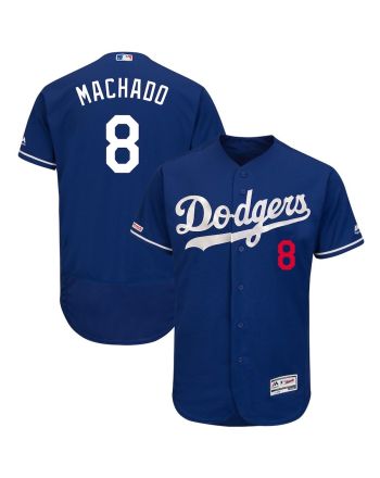 Manny Machado 8 Los Angeles Dodgers Majestic Collection Flex Base Player Elite Jersey - Royal