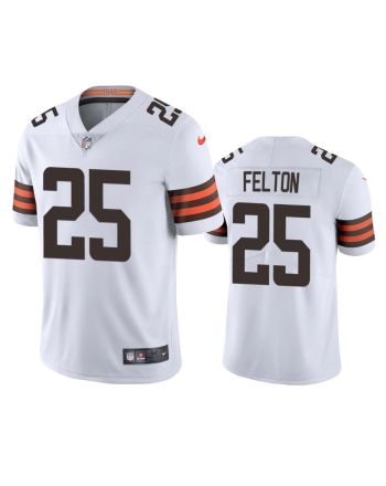 Demetric Felton 25 Cleveland Browns White Vapor Limited Jersey