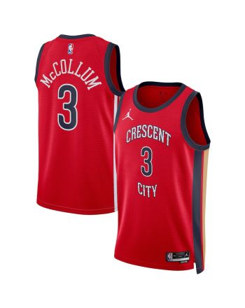 CJ McCollum 3 New Orleans Pelicans Unisex Swingman Jersey - Statement Edition - Red