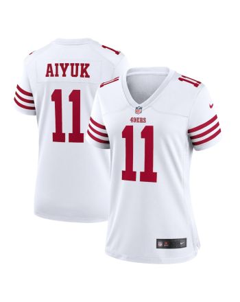 Brandon Aiyuk 11 San Francisco 49ers Women Retired Game Jersey - White