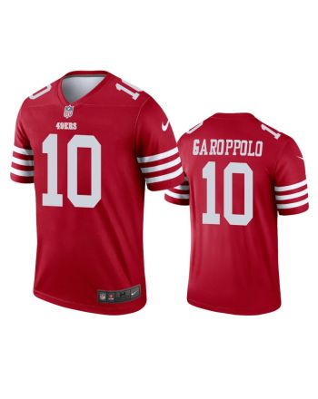 San Francisco 49ers 10 Jimmy Garoppolo 2022-23 Legend Scarlet Jersey - Men's