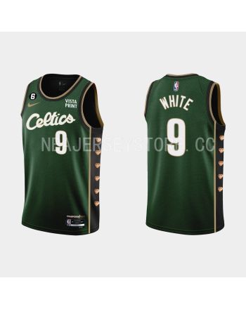 Boston Celtics 9 Derrick White 2022-23 City Edition Green Men Jersey