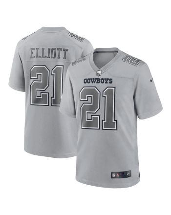 Ezekiel Elliott 21 Dallas Cowboys Men Atmosphere Fashion Game Jersey - Gray