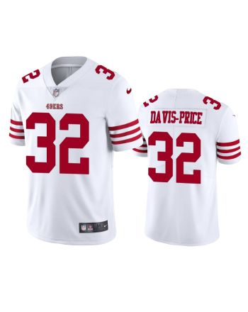 San Francisco 49ers Tyrion Davis-Price 32 White Vapor Limited Jersey