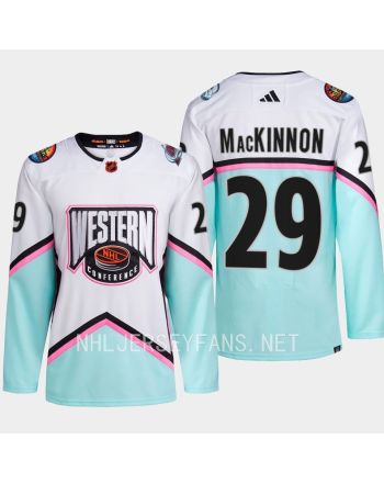 Nathan MacKinnon 29 Avalanche 2023 All-Star Western Conference White Jersey