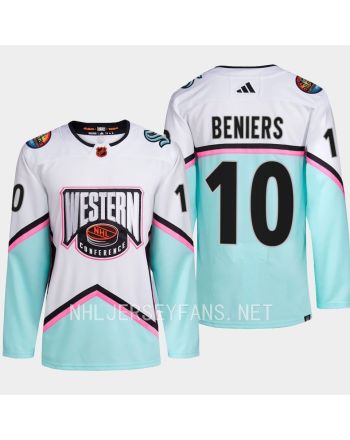 Matty Beniers 10 Kraken 2023 All-Star Western Conference White Jersey