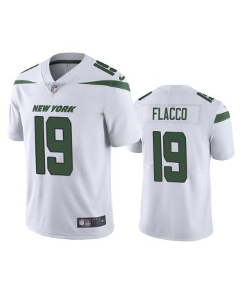 Joe Flacco 19 New York Jets White Vapor Limited Jersey