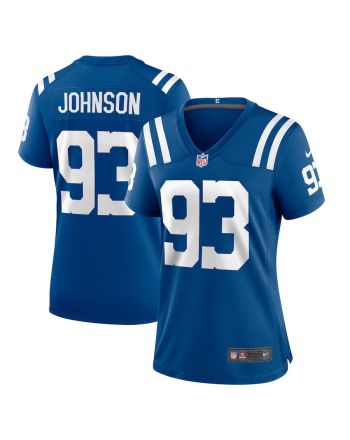 Eric Johnson 93 Indianapolis Colts Women Game Jersey - Royal