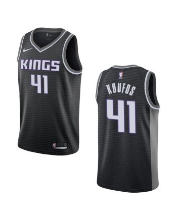 Men's Sacramento Kings 41 Kosta Koufos Statement Swingman Jersey - Black