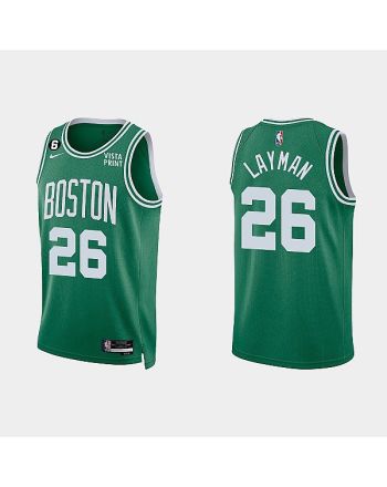 Boston Celtics 26 Jake Layman 2022-23 Icon Edition Kelly Green Men Jersey