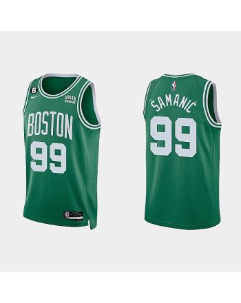 Boston Celtics 99 Luka Samanic 2022-23 Icon Edition Kelly Green Men Jersey