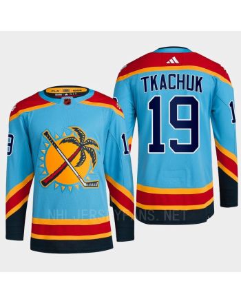 Florida Panthers 2023 Reverse Retro 2.0 Matthew Tkachuk 19 Blue Primegreen Jersey Men's