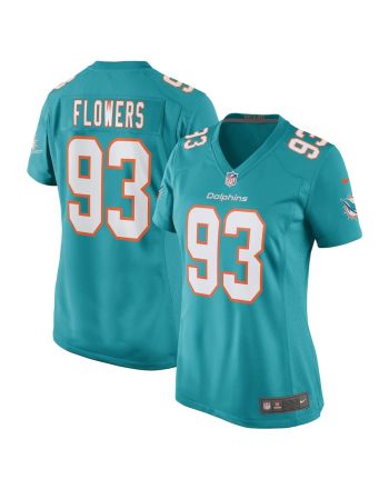 Trey Flowers 93 Miami Dolphins Women Game Jersey - Aqua