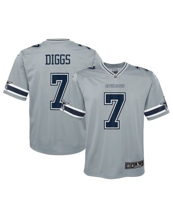 Trevon Diggs Dallas Cowboys Youth Inverted Game Jersey - Gray