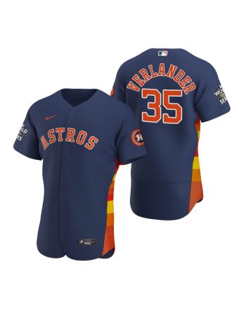 Houston Astros Justin Verlander 35 Navy 2022-23 World Series Jersey