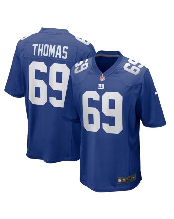 Jaylon Thomas 69 New York Giants Men Team Game Jersey - Royal