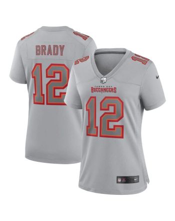 Tom Brady 12 Tampa Bay Buccaneers Women's Atmosphere Fashion Game Jersey - Gray