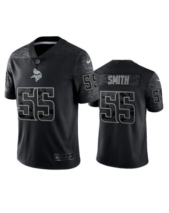 Za'Darius Smith 55 Minnesota Vikings Black Reflective Limited Jersey - Men