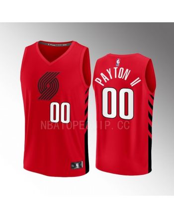 Portland Trail Blazers 00 Gary Payton II Statement Edition Men Jersey 2022-23 Fast Break Player Red