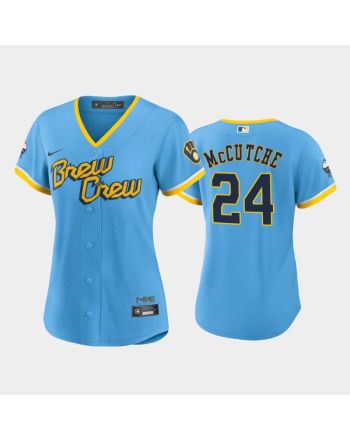 Andrew McCutchen 24 Milwaukee Brewers Powder Blue 2022-23 City Connect Women's Jersey