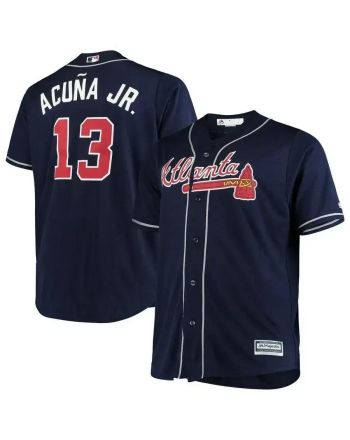 Ronald Acuna Jr. Atlanta Braves Big Tall Alternate Cool Base Player Jersey - Navy