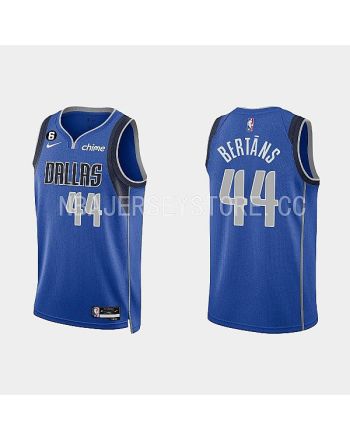 Dallas Mavericks 44 Davis Bertans 2022-23 Icon Edition Royal Men Jersey