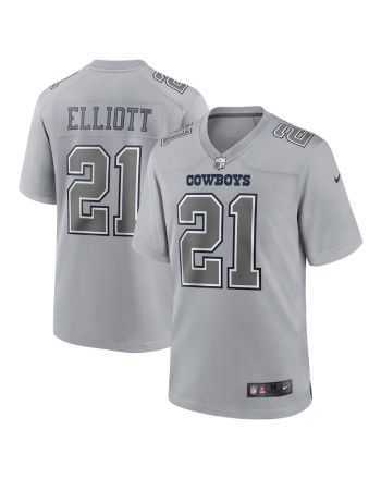 Ezekiel Elliott 21 Dallas Cowboys Atmosphere Fashion Game Jersey - Gray