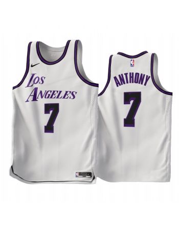 2022-23 Los Angeles Lakers Carmelo Anthony 7 White City Edition Jersey - Men Jersey