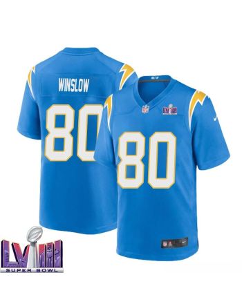 Kellen Winslow 80 Los Angeles Chargers Super Bowl LVIII Men Home Game Jersey - Powder Blue